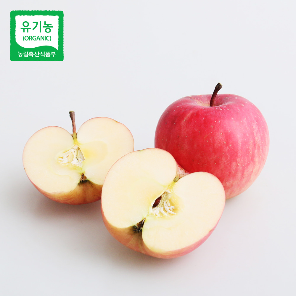 [예약발송10.22발송~/희황농장] 껍질이 씹히지 않는 유기농 사과 (홍추) 3Kg